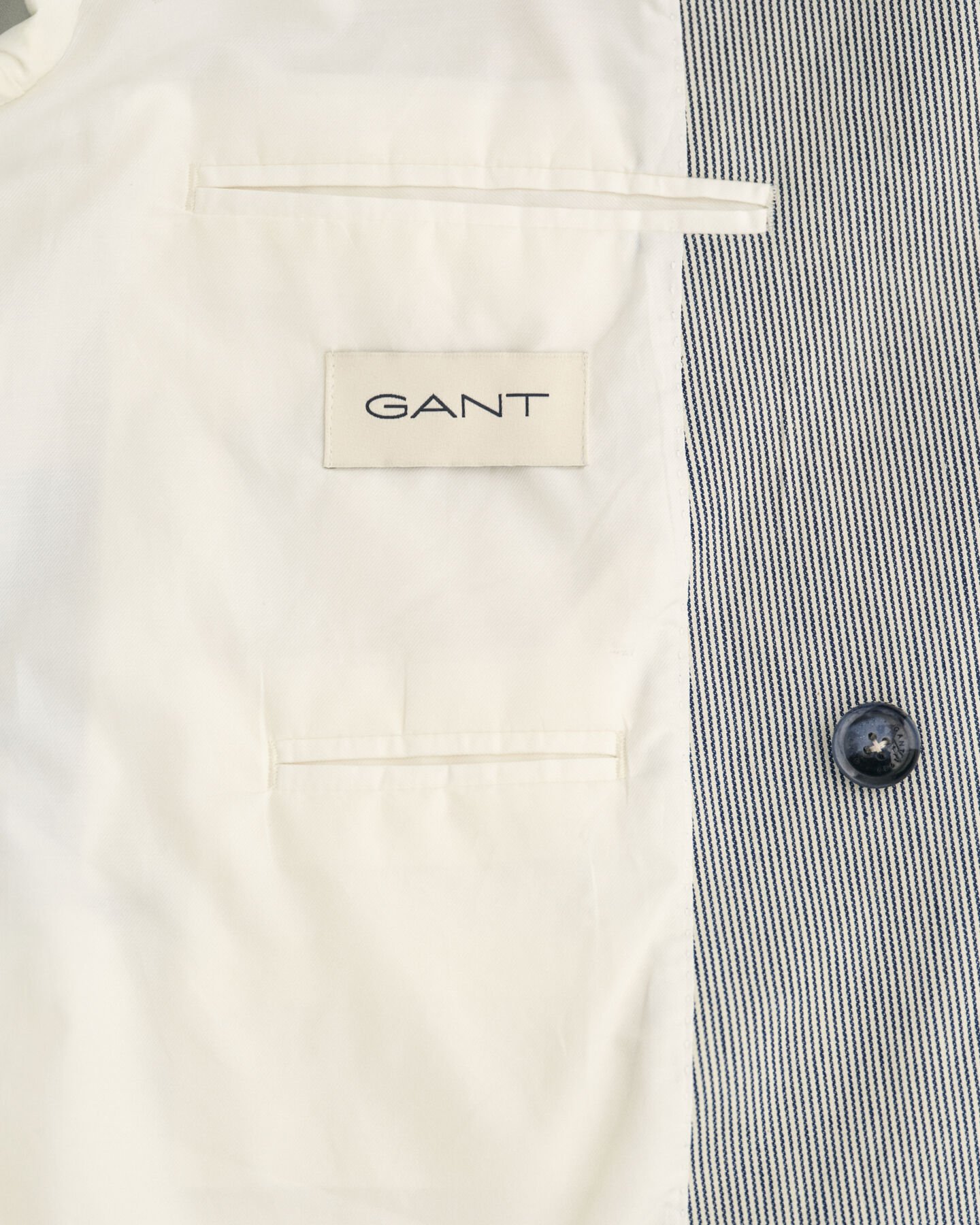 Blazer de trespasse às riscas oversized