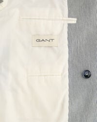 Blazer de trespasse às riscas oversized