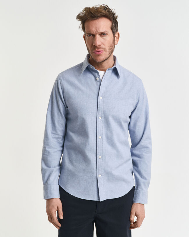 Camisa de flanela mesclada regular fit