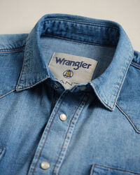 Camisa Western em ganga Wrangler x GANT relaxed fit