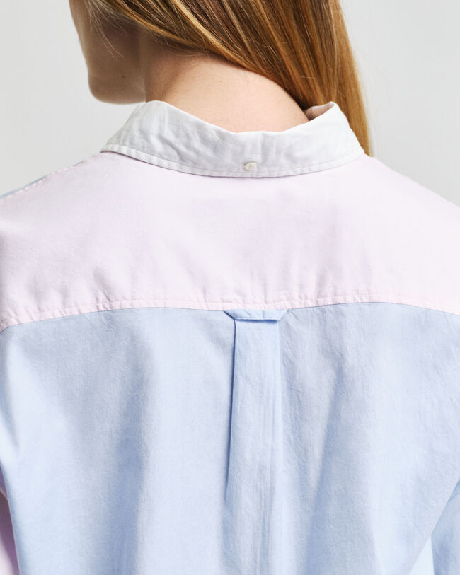 Camisa com patchwork relaxed fit