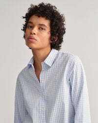 Camisa em popelina gingham regular fit