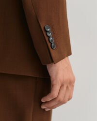 Blazer de fato em crepe de lã oversized