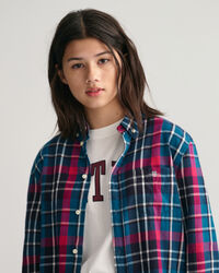 Camisa com padr&atilde;o de xadrez Shield Teens