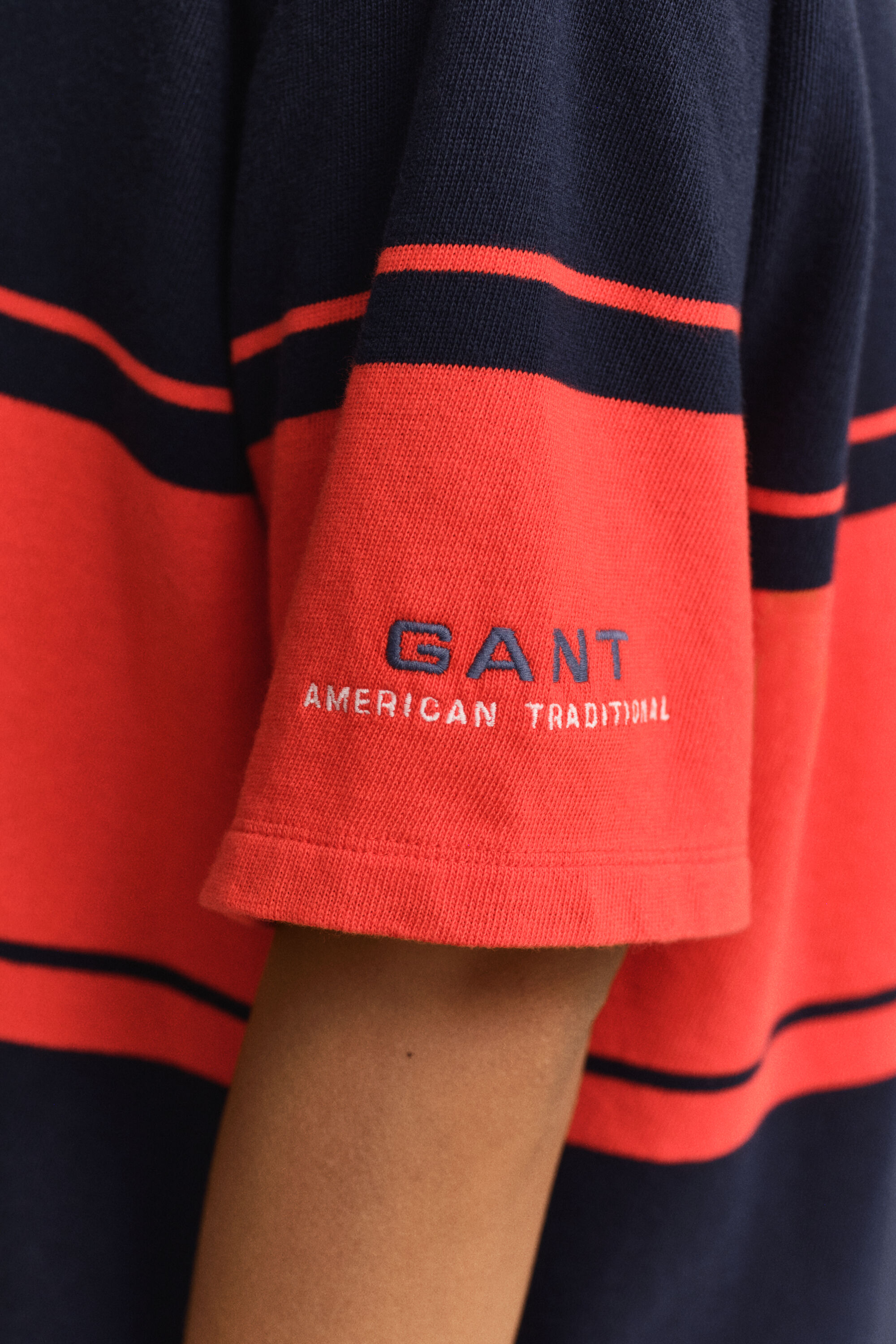 Heavy Rugger de manga curta às riscas largas