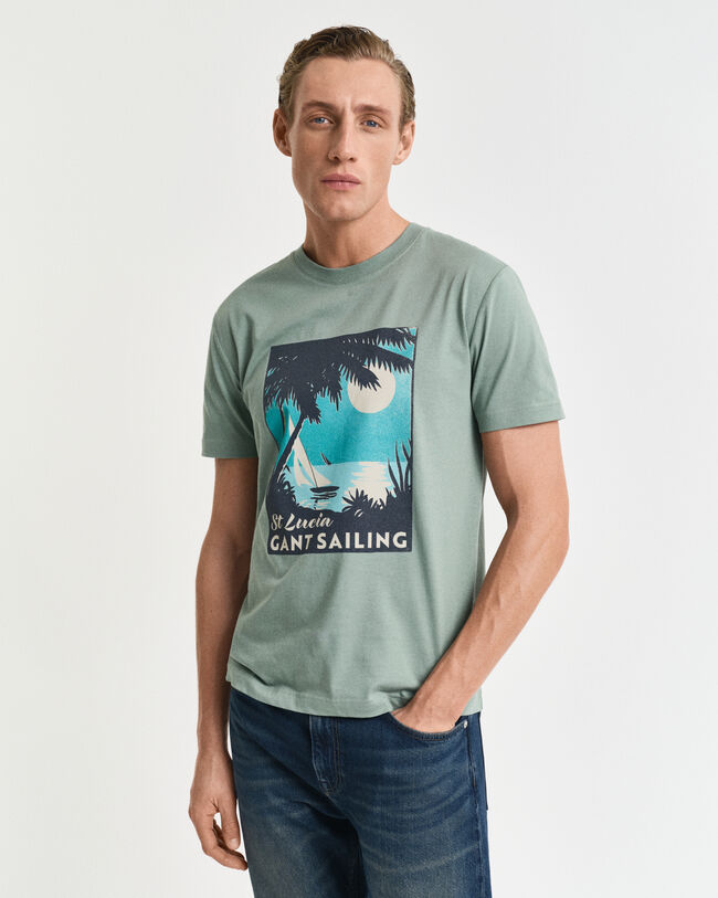 T-shirt GANT USA Sailing Print Graphic
