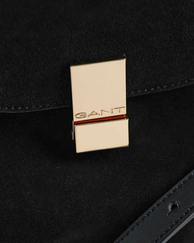 Mala tipo saco em camurça