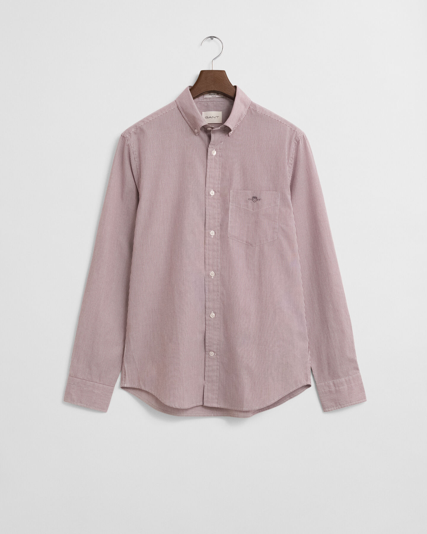 Camisa em popelina às riscas finas Classic regular fit