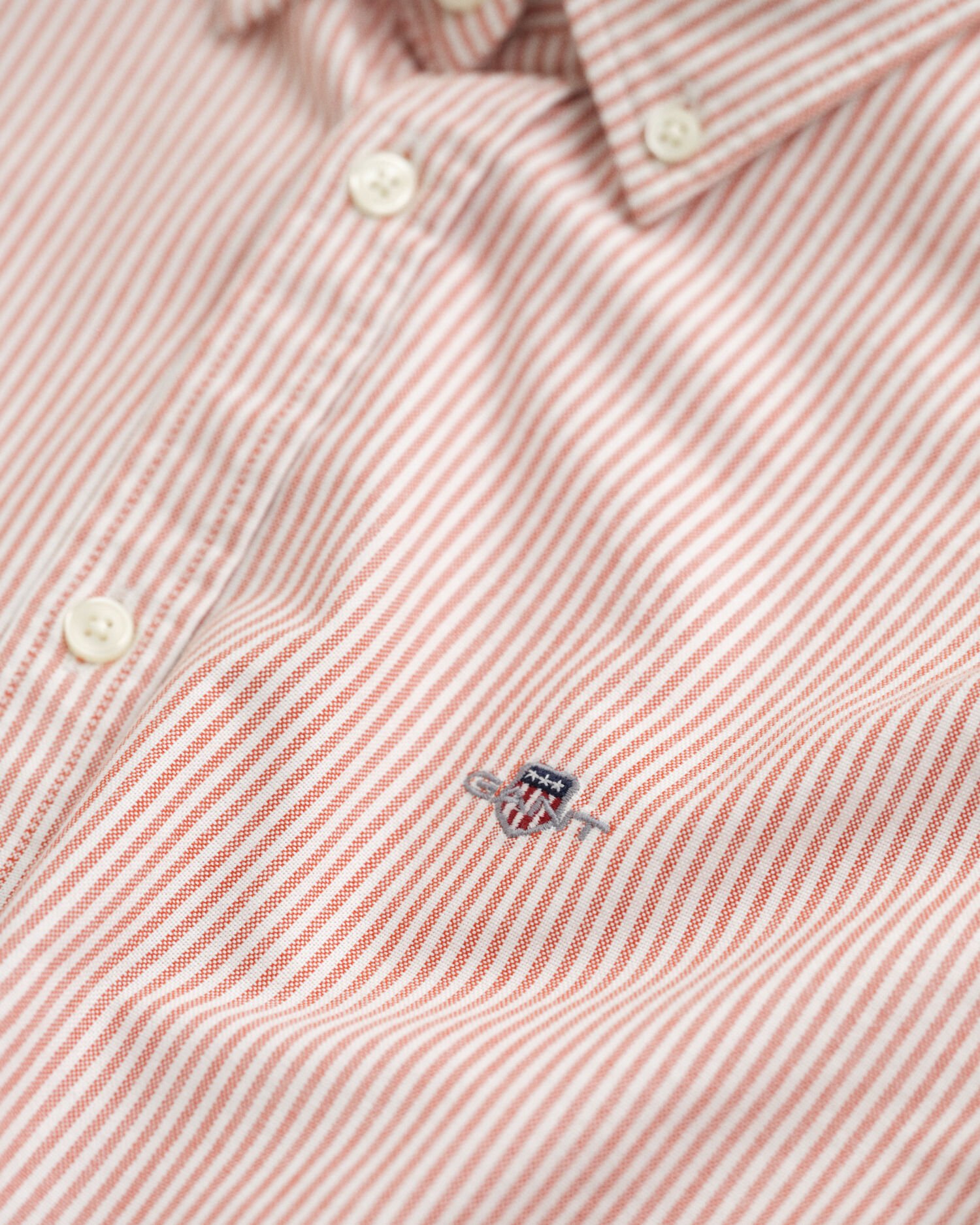 Camisa Oxford às riscas Teens