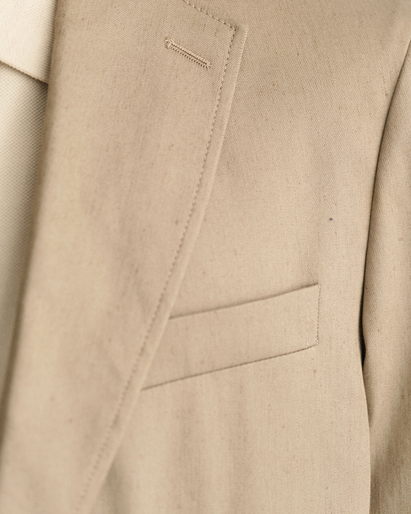 Blazer de fato em linho e algodão