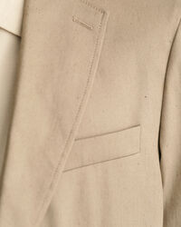 Blazer de fato em linho e algodão