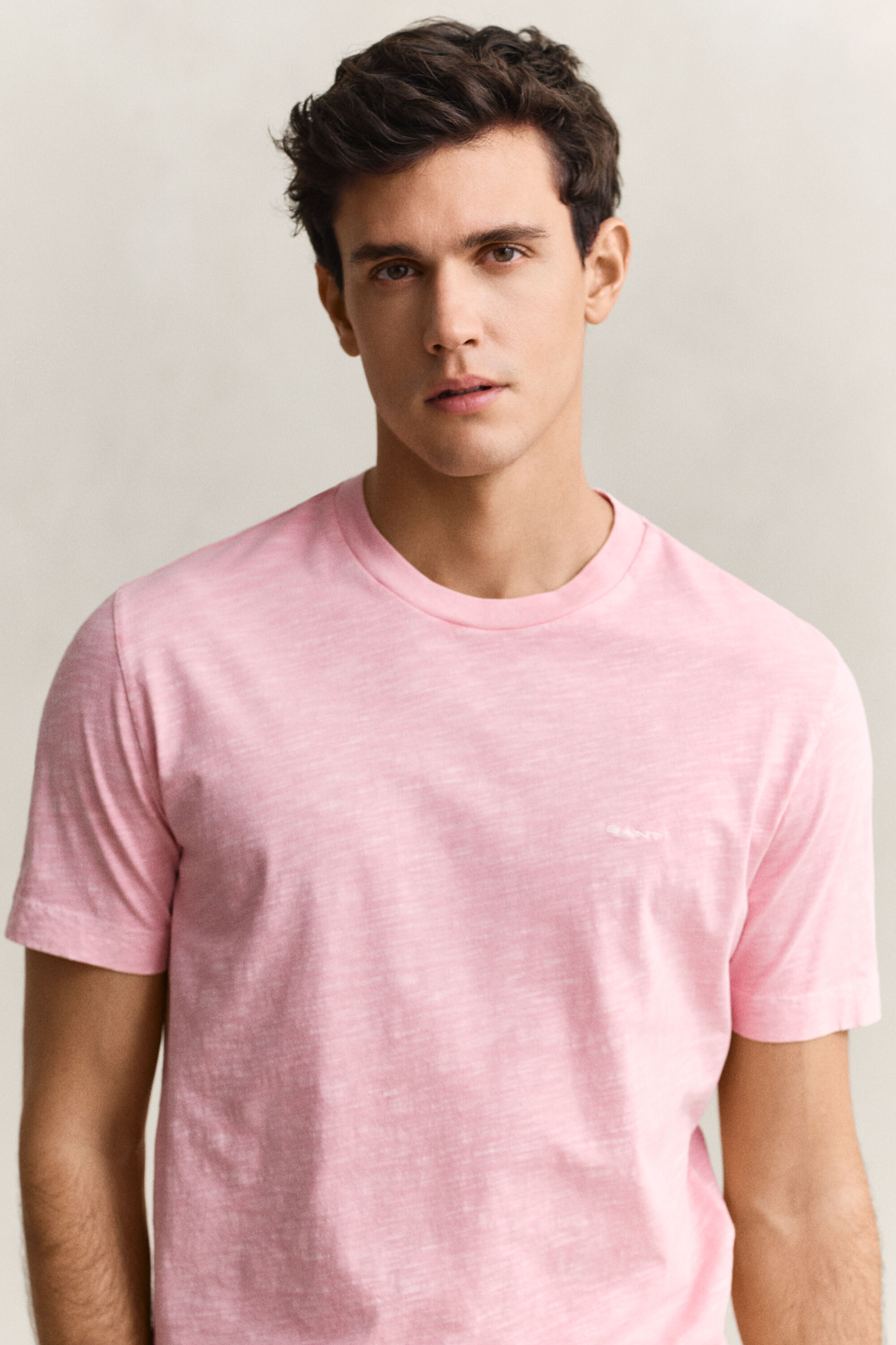 T-shirt com efeito desgastado