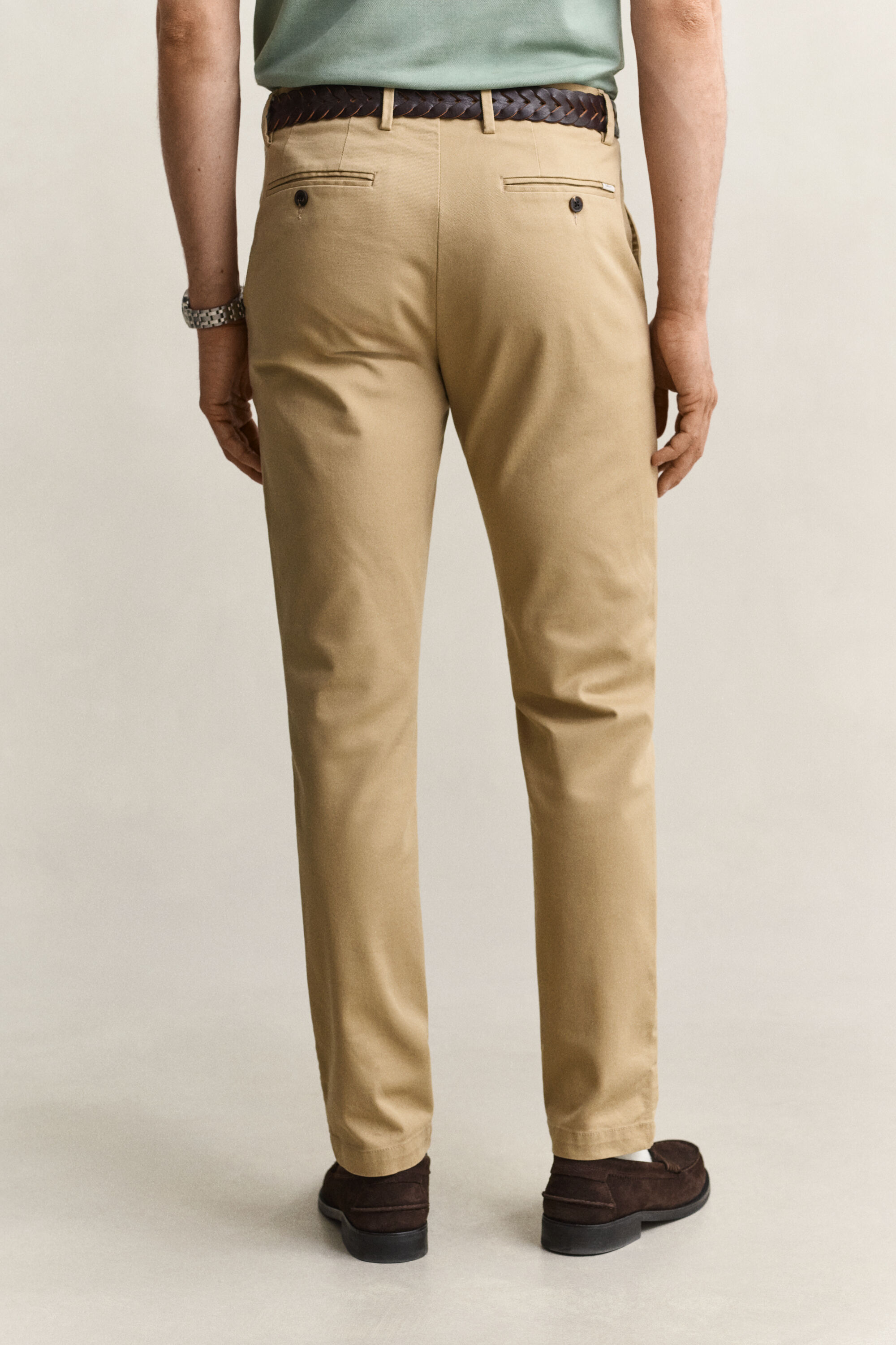 Calças chino elegantes slim fit