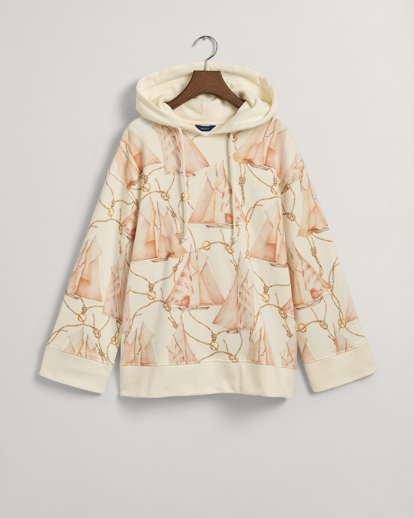 Sweatshirt com capuz e estampado Sailing