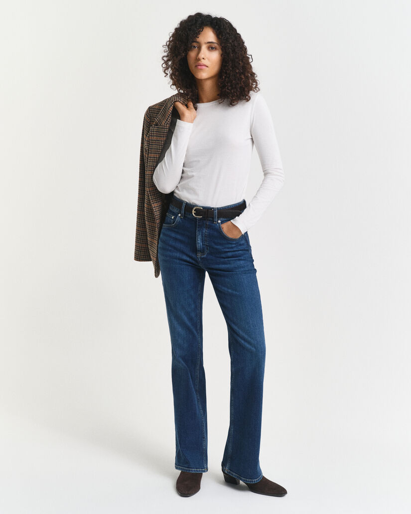 Camisola de manga comprida em algodão leve