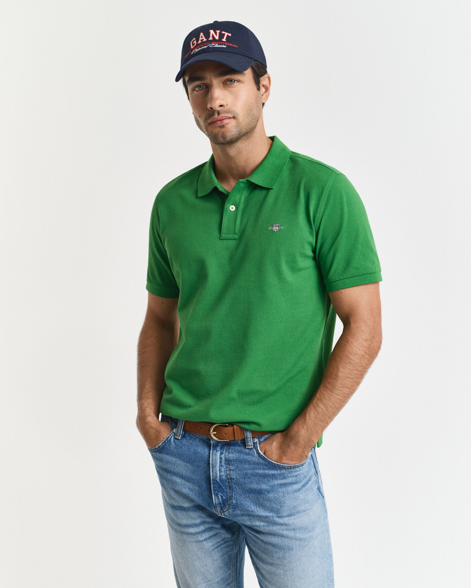Polo em algodão piqué Shield regular fit