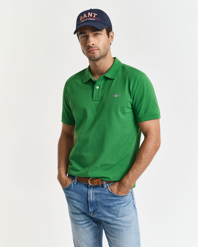 Polo em algodão piqué Shield regular fit