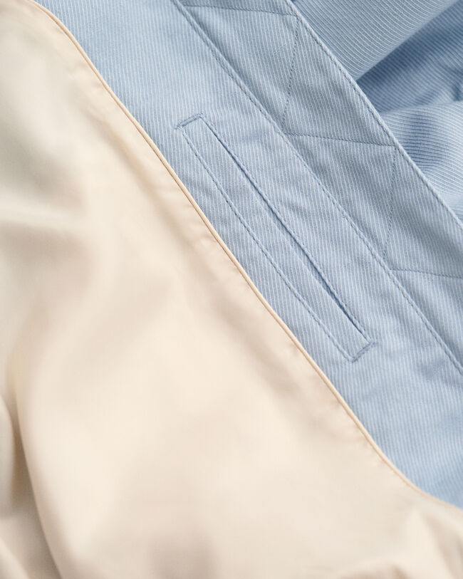 Casaco bomber em mistura de linho