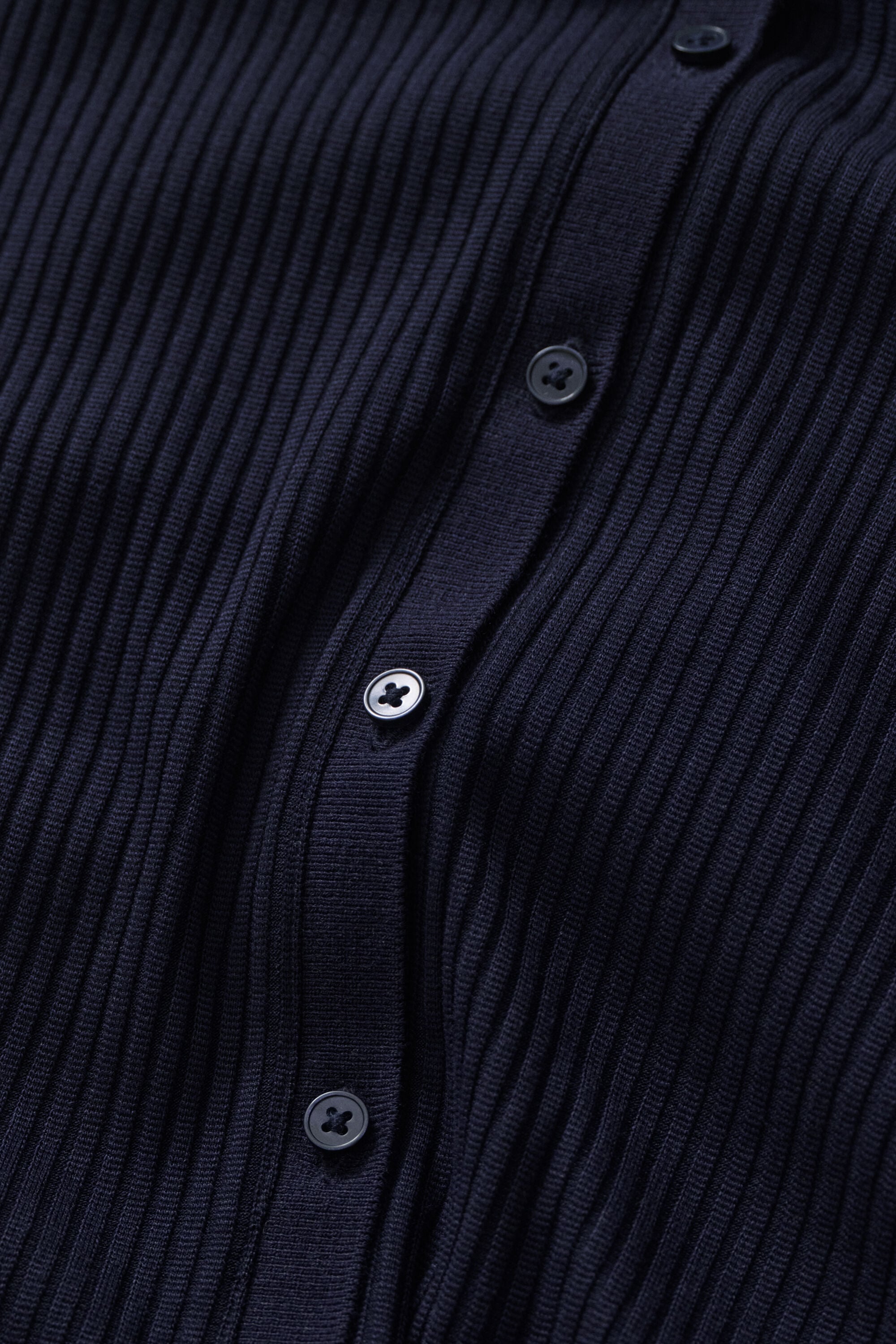 Vestido tipo polo canelado slim