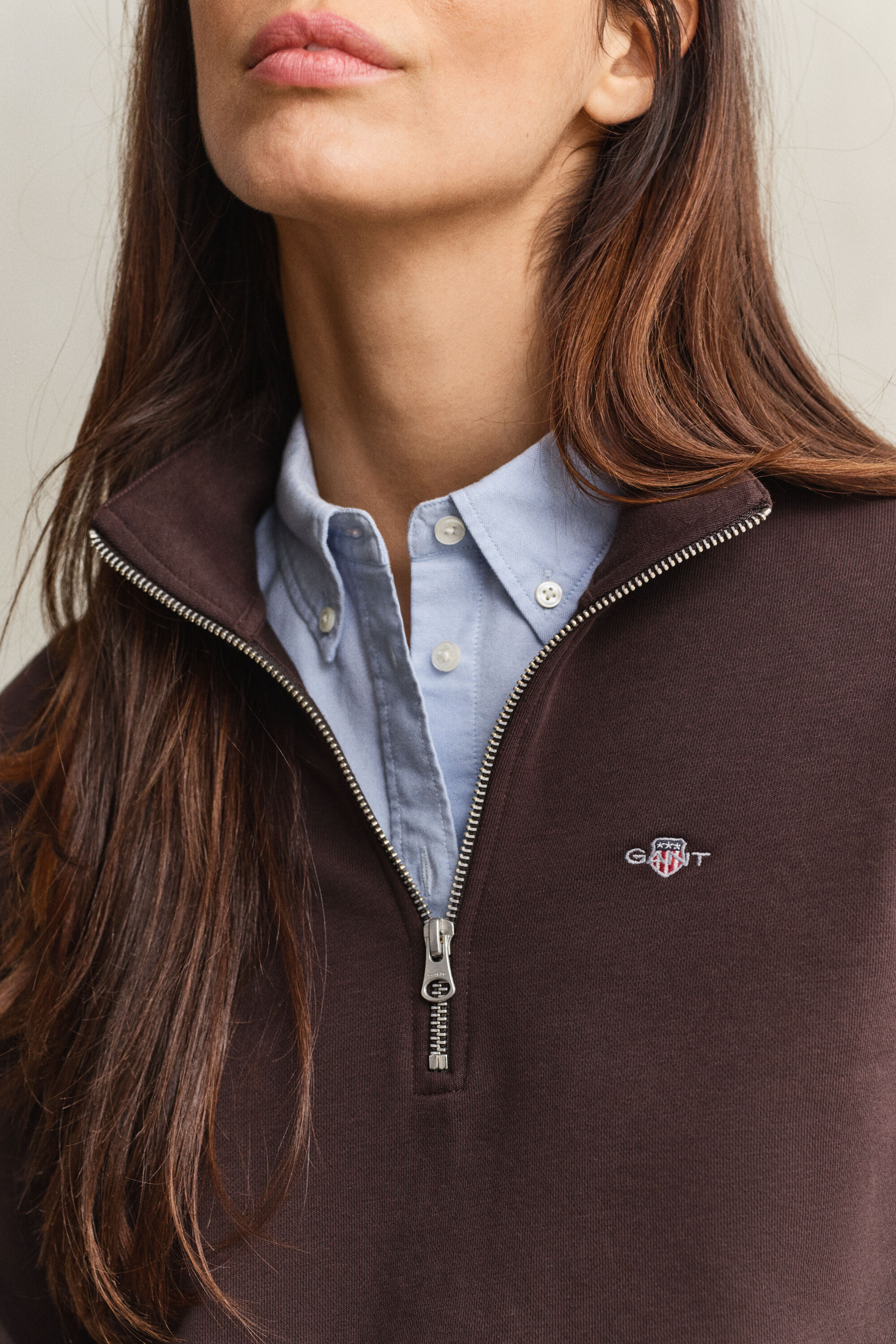 Sweatshirt com meio fecho de correr Shield
