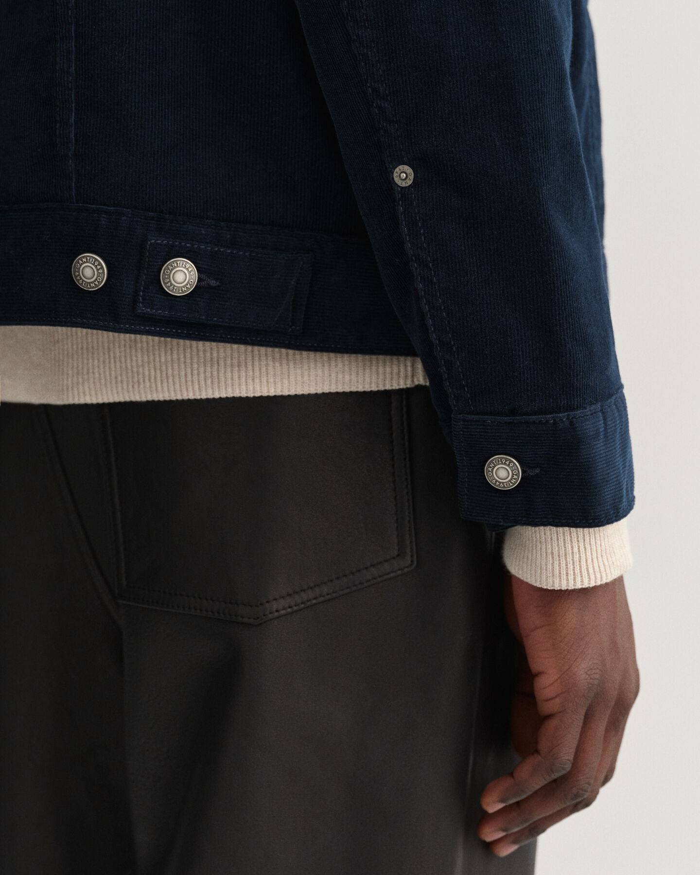 Casaco Trucker de bombazina