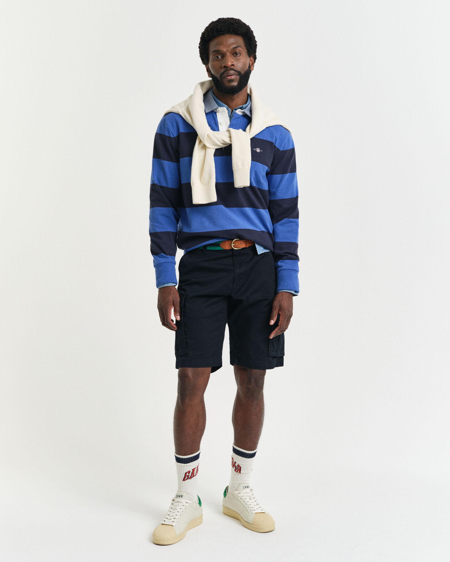 Cal&ccedil;&otilde;es Cargo em sarja relaxed fit