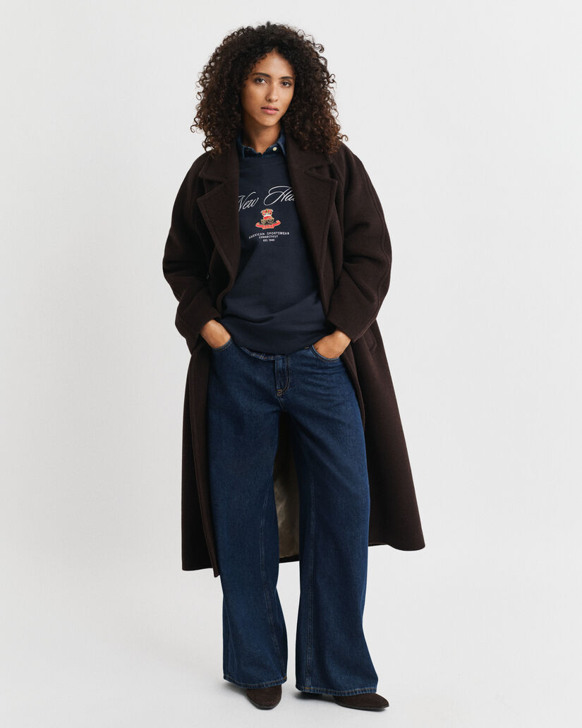 Sweatshirt com decote redondo Crest Graphic