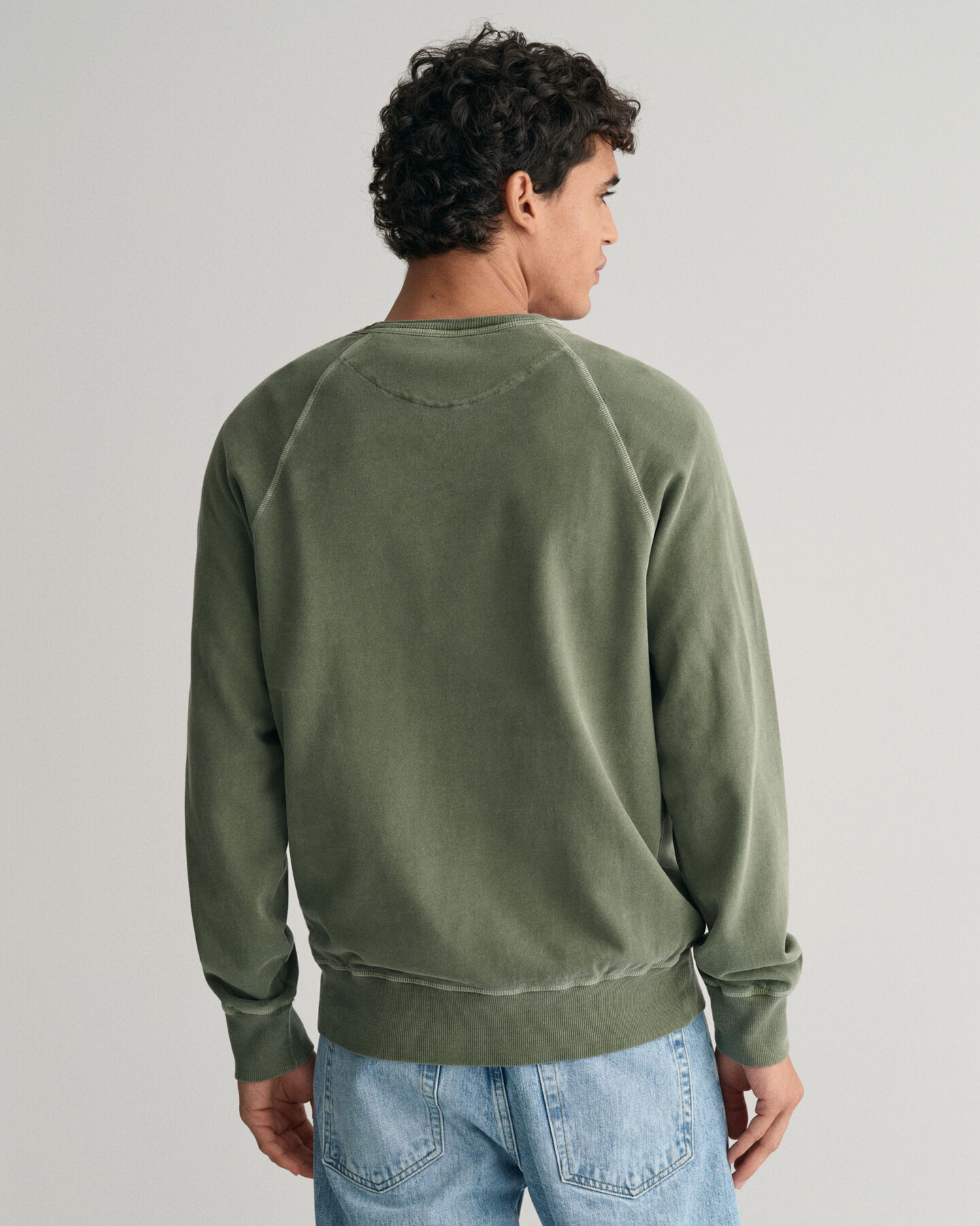 Sweatshirt com decote redondo Sunfaded