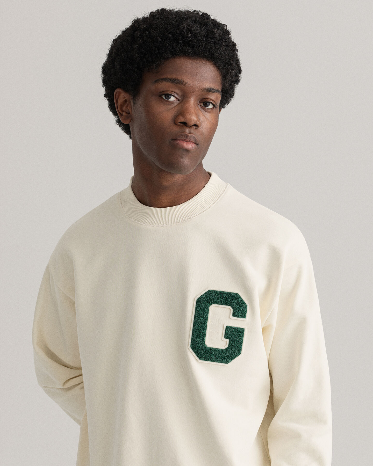 Sweatshirt com decote redondo Collegiate G