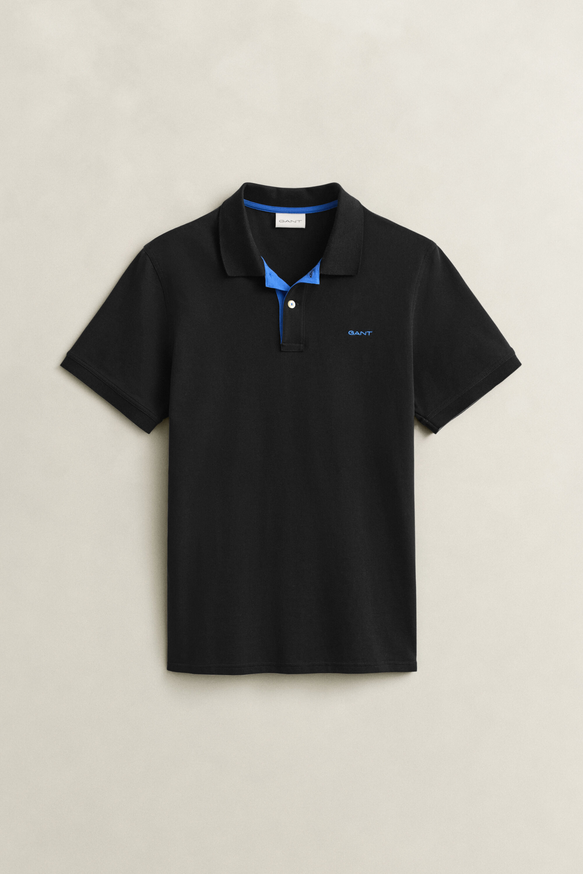 Polo em algodão piqué contrastante