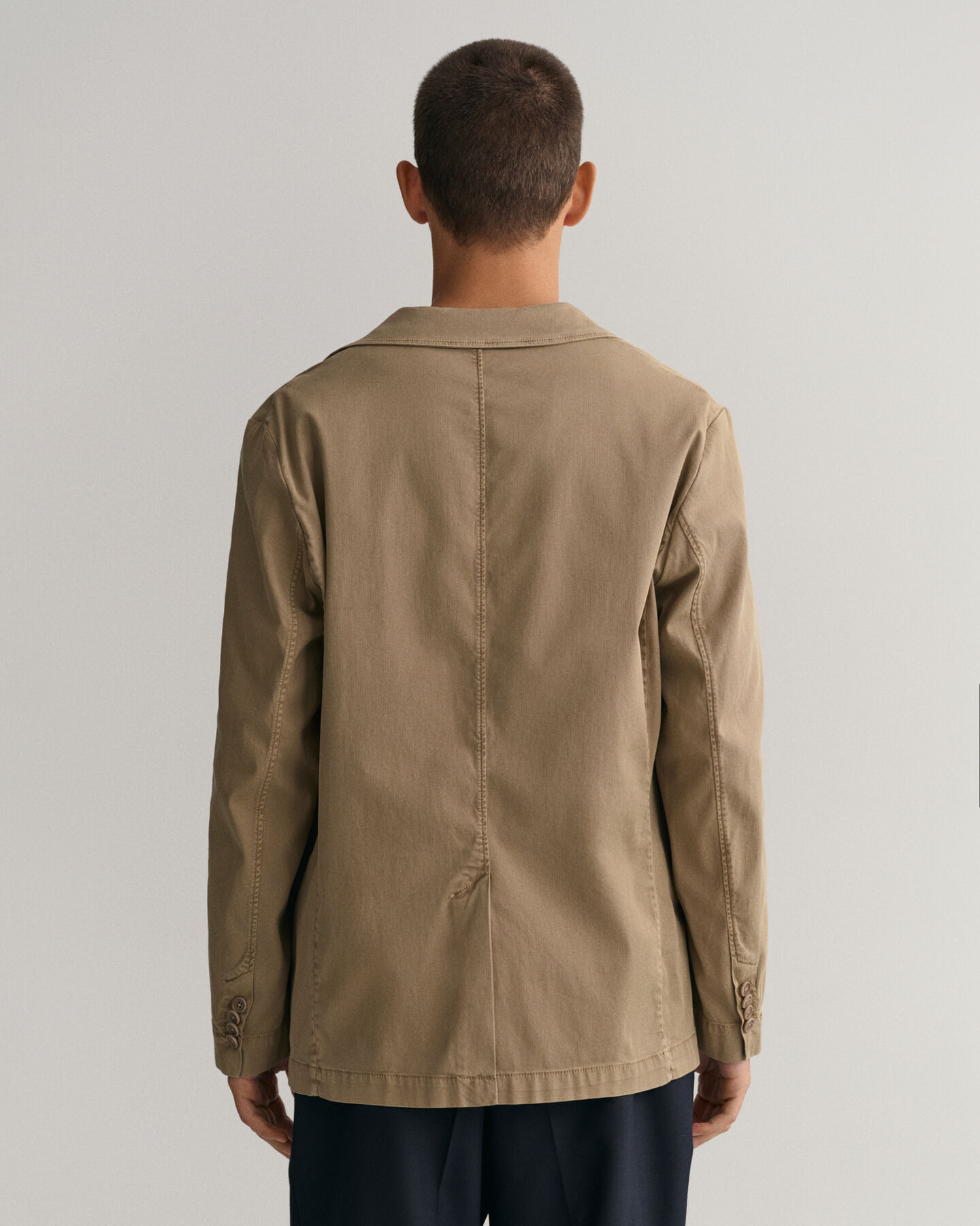 Blazer de fato em algodão