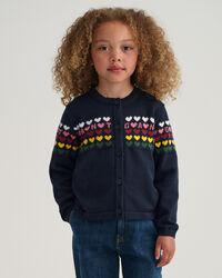 Casaco de malha com cora&ccedil;&otilde;es Girls