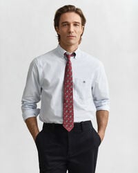 Camisa Oxford clássica com riscas finas regular fit