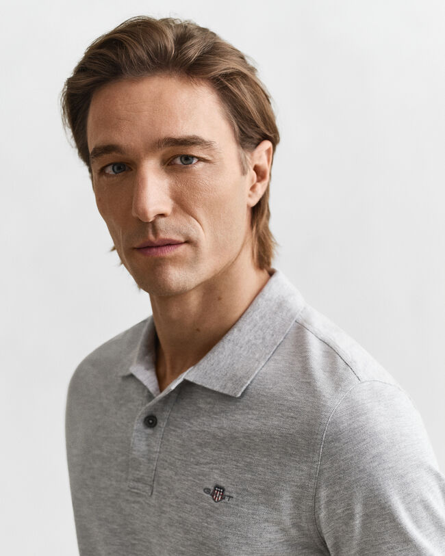 Polo em algodão piqué Shield regular fit