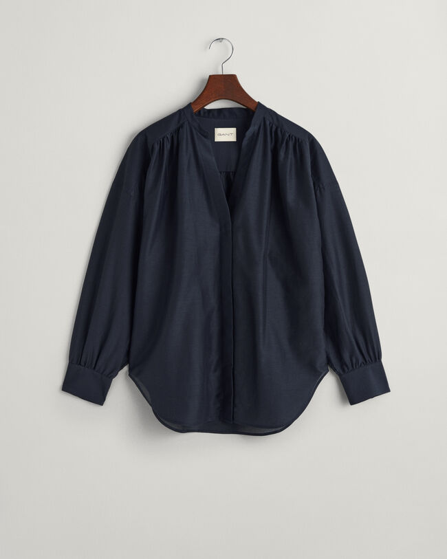 Blusa em seda e algodão