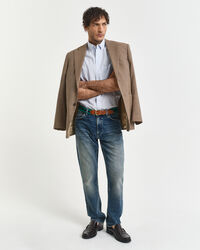 Camisa em popelina gingham Classic regular fit