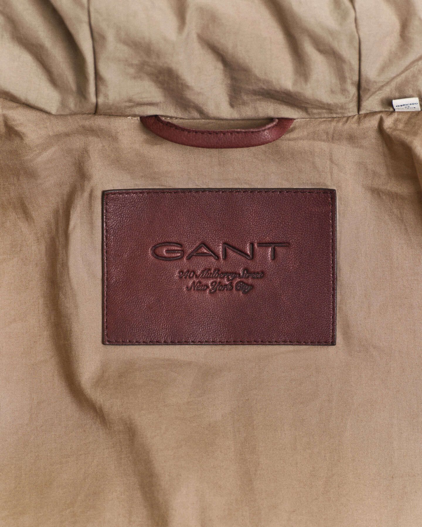 Parka em algodão e penas de ganso