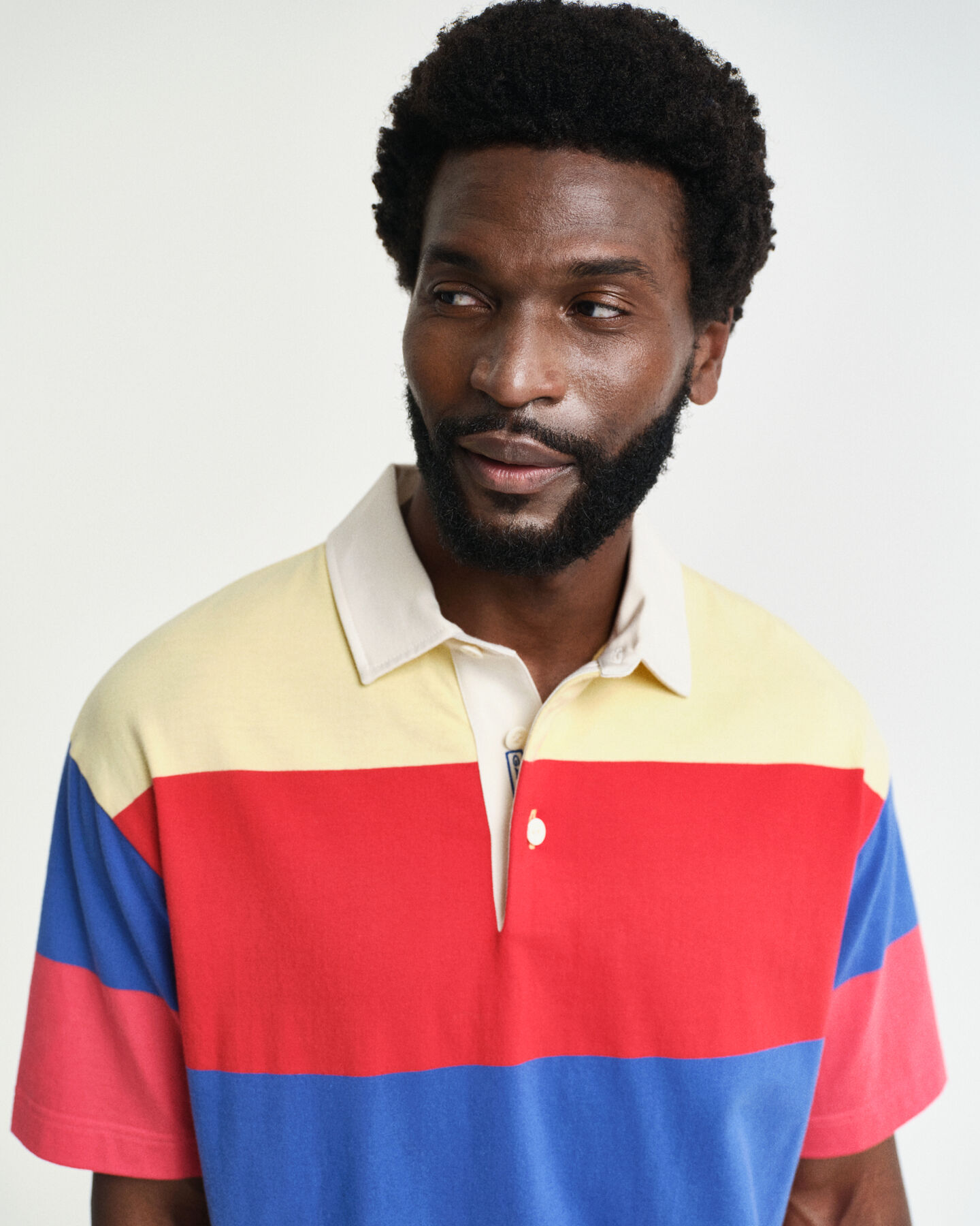 Heavy Rugger de manga curta às riscas