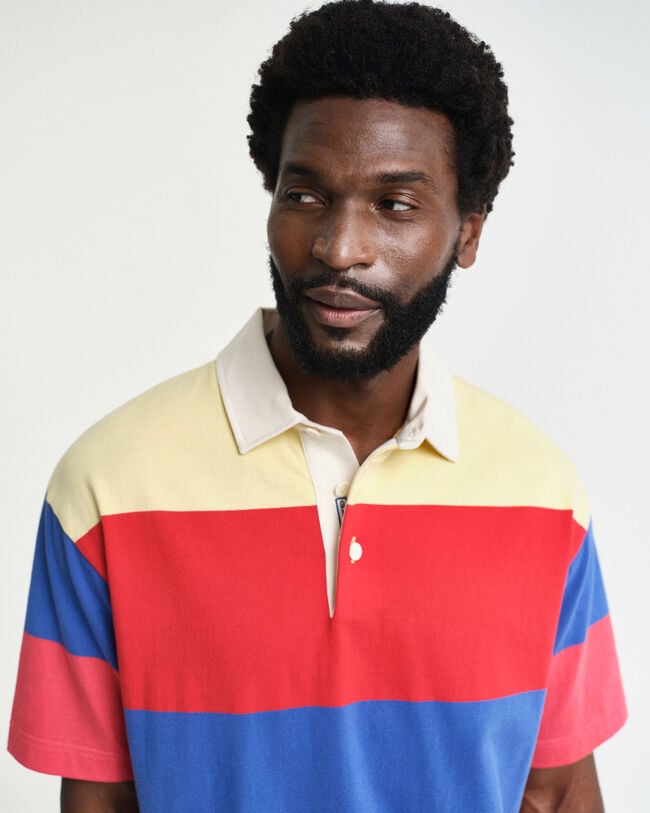 Heavy Rugger de manga curta às riscas