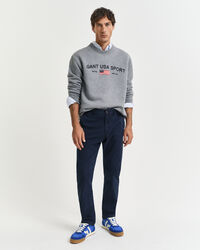 Calças chino Dobby Structured slim fit