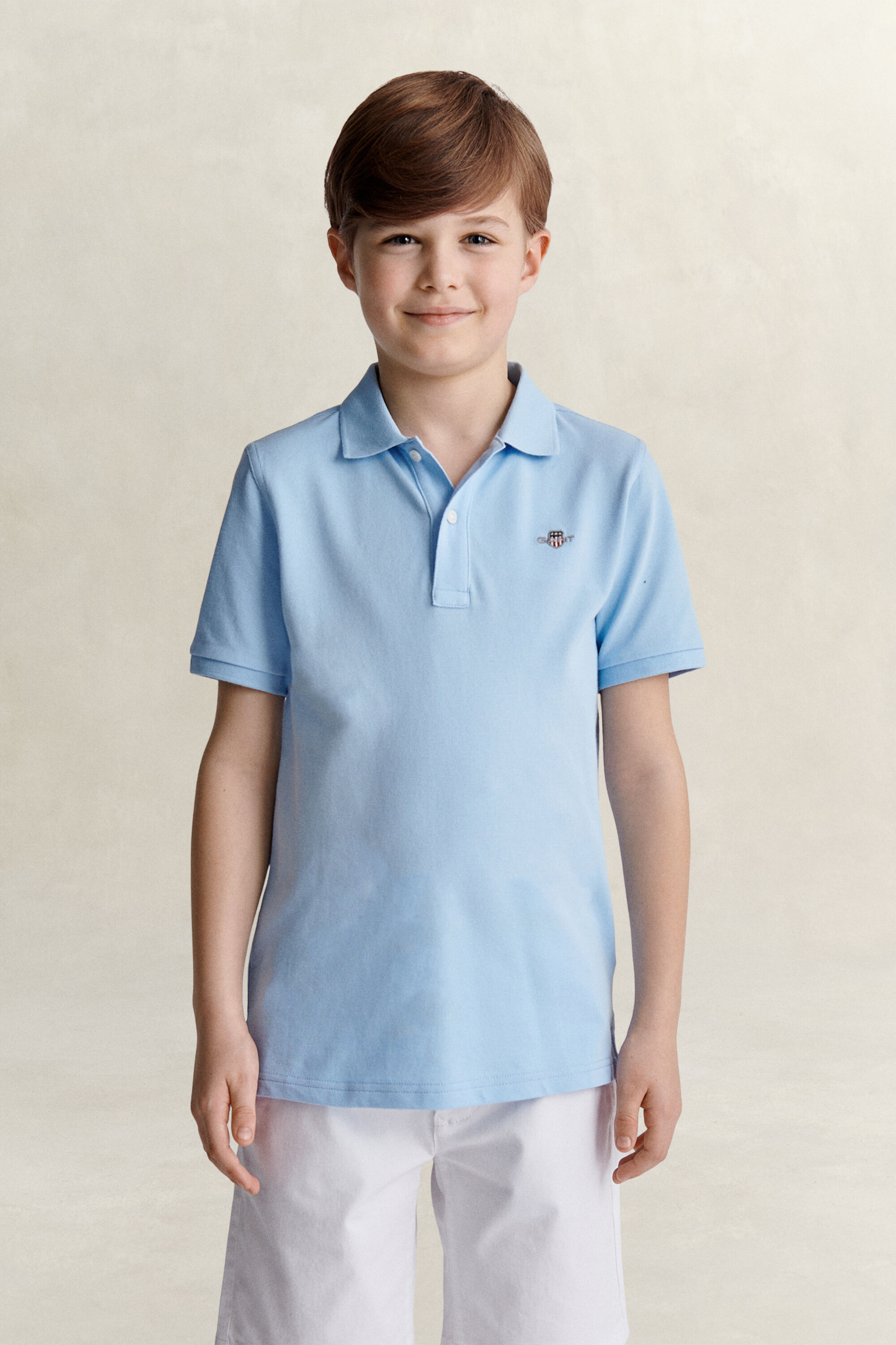 Camisola de malha tipo polo Shield Teen Boys