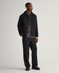 Camisa às riscas Dobby relaxed fit