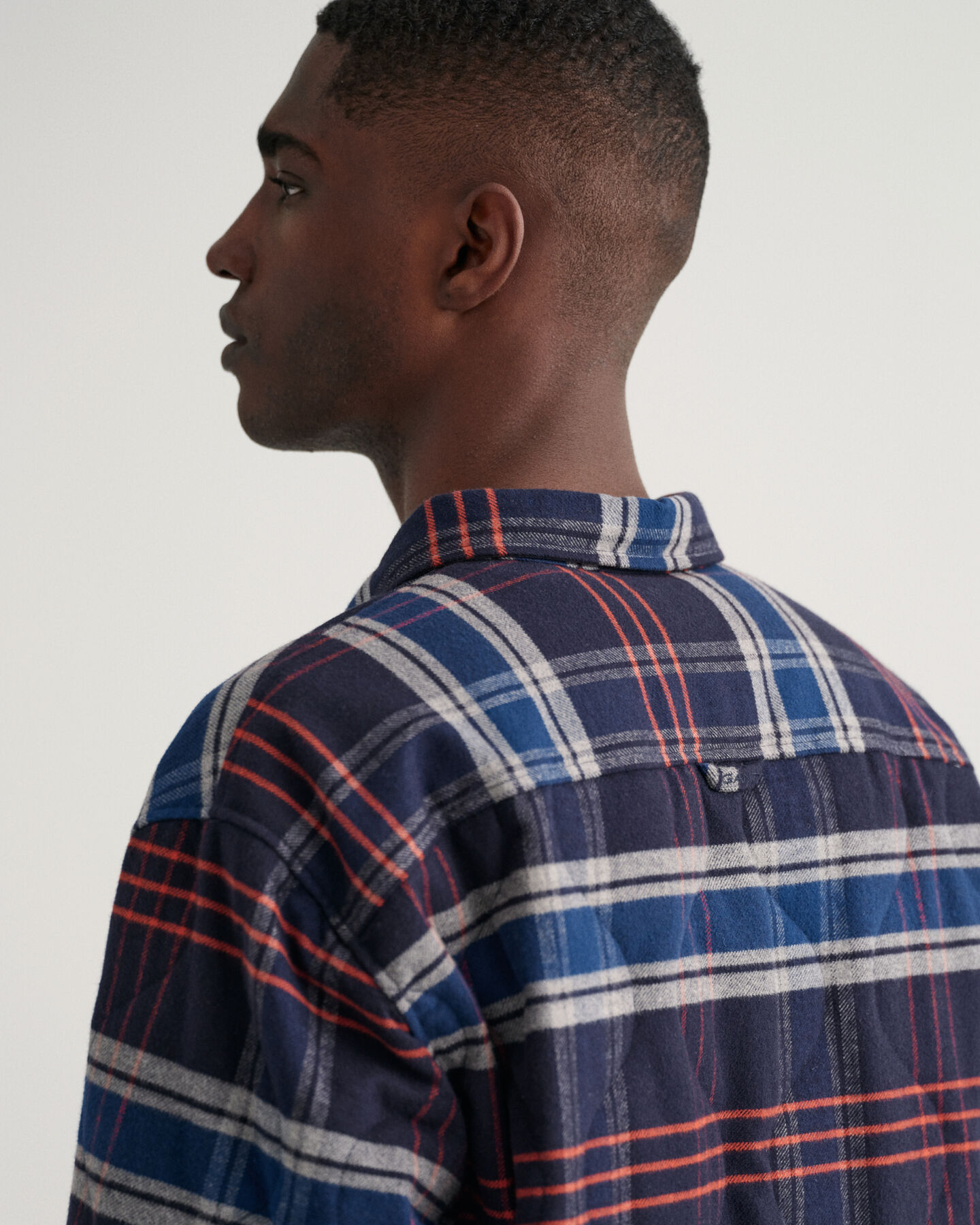 Sobrecamisa em flanela acolchoada