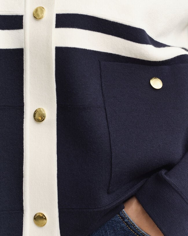 Casaco de malha Color Blocked