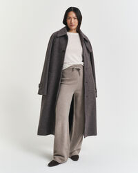 Calças em malha de lã