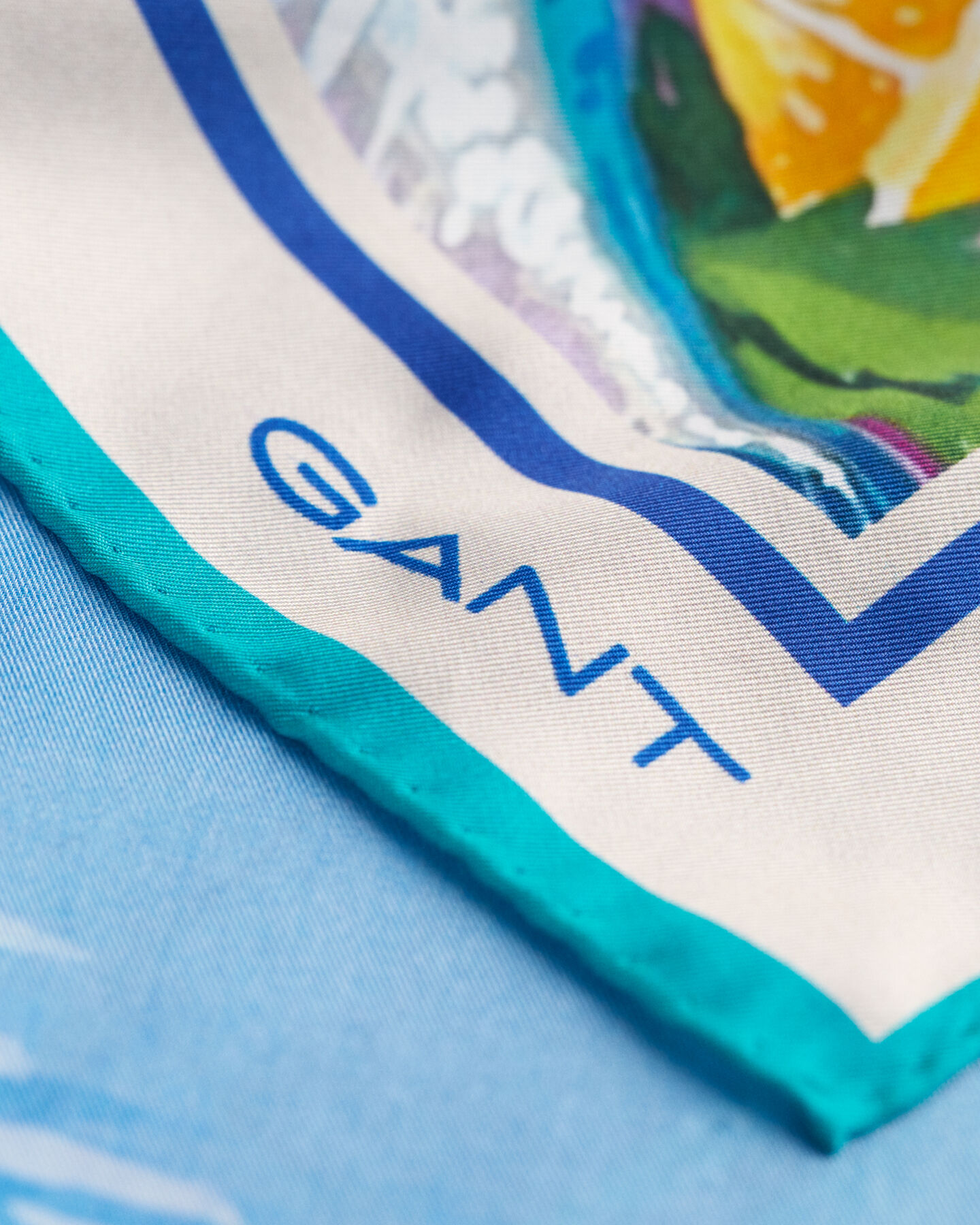 Lenço de seda com estampado Scenery