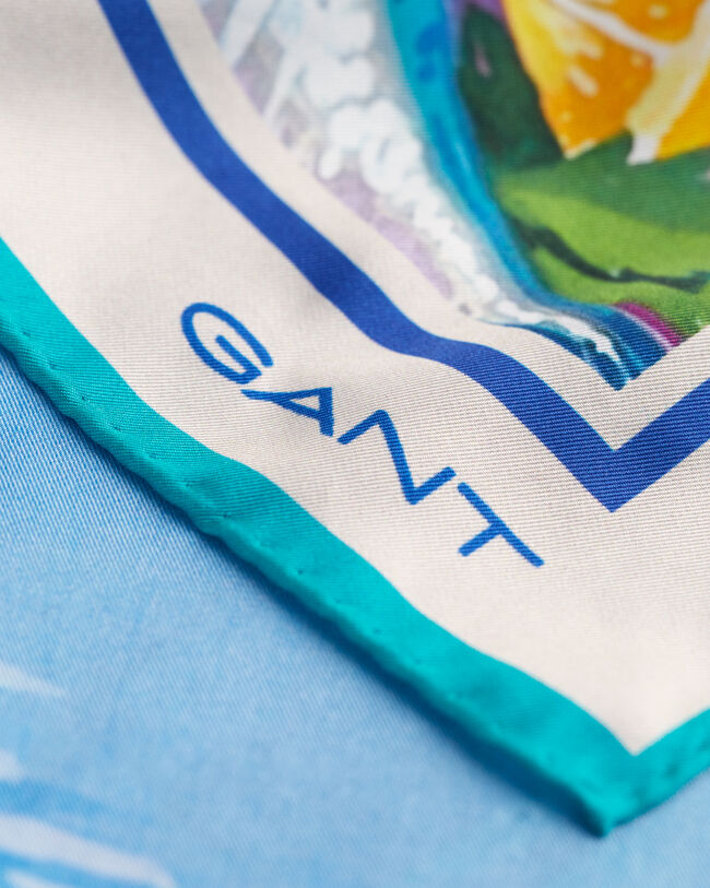 Lenço de seda com estampado Scenery