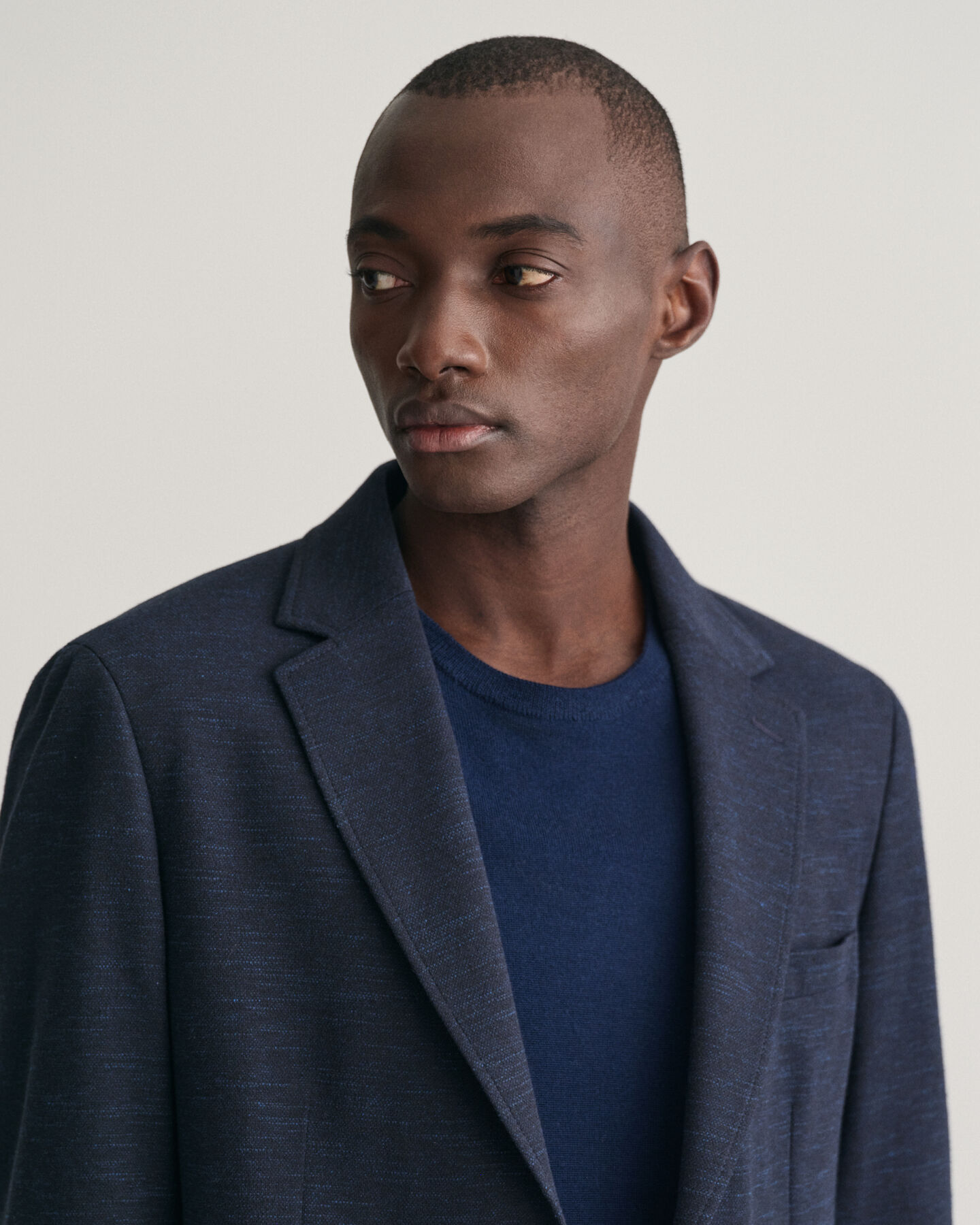 Blazer em linho e algod&atilde;o