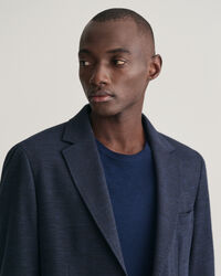 Blazer em linho e algod&atilde;o