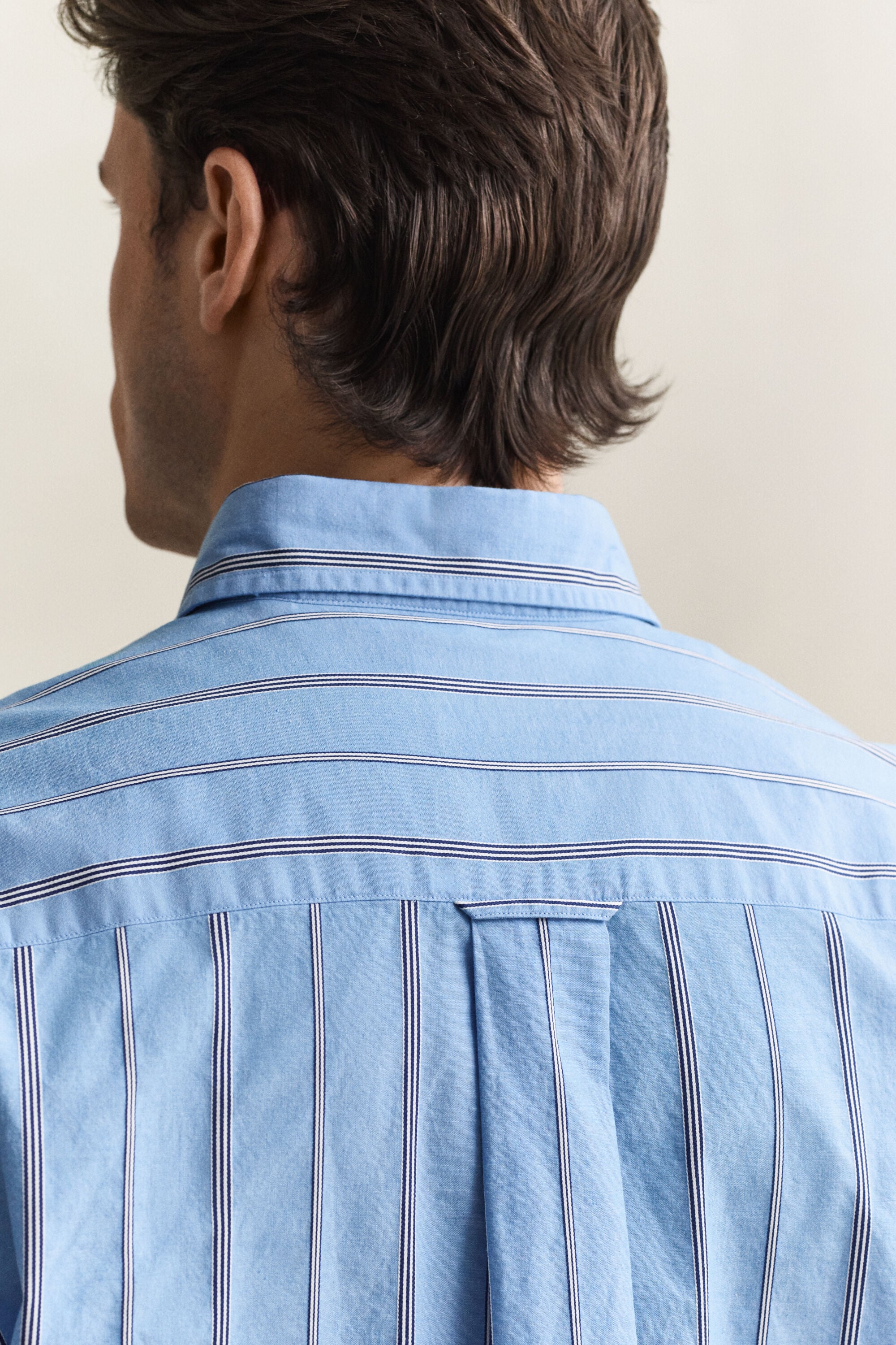 Camisa às riscas Dobby relaxed fit